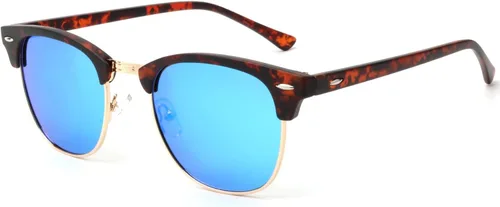 Miniatura 25 de KALIYADI - Gafas de sol polarizadas para hombres y mujeres unisex, marco semirretráctil, estilo retro, para conducir, con bloqueo UV