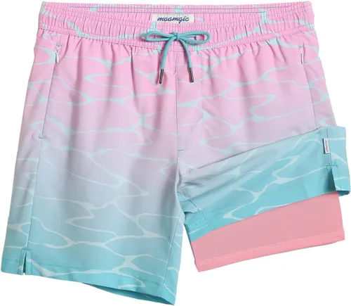 Miniatura 40 de maamgic Traje de Baño para Hombre 2 en 1, Pantalones Cortos de Natación de 17.8 cm para Hombre, Trajes de Baño, Pantalones Cortos de Tabla