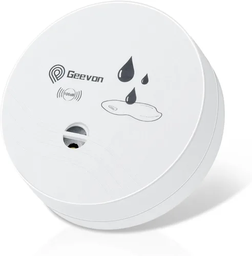 Miniatura 12 de Geevon 1 paquete de detectores de fugas de agua, sensor de agua de 100 dB, detector de inundación para sótanos, baños, lavanderías, cocinas, garajes