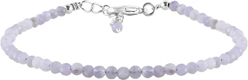 Miniatura 25 de Yanara Stone Bracelets For Women Beads Dainty Gemstones Jewelry for Women Birthstone, Chakra Energy Healing Crystals, Silver Plated Chain 8 inch
