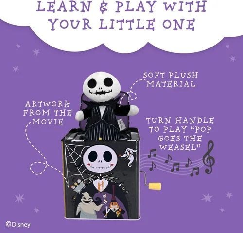 Miniatura 3 de Kids Preferred Disney Baby The Nightmare Before Christmas Jack Skellington - Juguetes musicales clásicos para bebés y niños pequeños