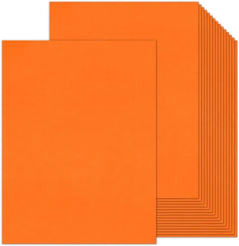 Miniatura 16 de 100 hojas de cartulina negra de 8.5 x 11 pulgadas, papel de impresora Goefun de 80 libras para Halloween, invitaciones, álbumes de recortes, Negro