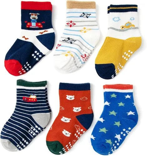 Miniatura 7 de Calcetines antideslizantes para bebé con agarres para niños y niñas