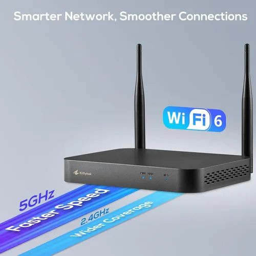 Miniatura 6 de Sistema de cámaras de seguridad solar Kittyhok negro inalámbrico para exteriores, WiFi 5G/2.4G, 4 piezas de cámara de seguridad solar para el hogar
