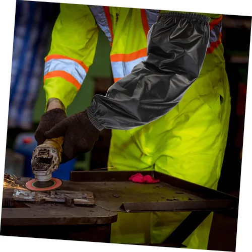 Miniatura 7 de 5 pares de mangas de soldadura resistentes al calor para protección de brazos, mangas de trabajo transpirables, bandas elásticas duraderas y cómodas