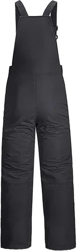 Miniatura 5 de Overol con peto de esquí de nieve para mujer, impermeable, resistente al viento, aislado, informal, holgado, pantalones de snowboard