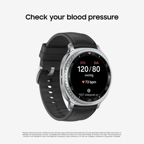 Miniatura 12 de Samsung Galaxy Watch 8 Classic (2025) - Reloj inteligente Bluetooth de 46 mm, diseño de cojín, bisel giratorio, botón rápido, entrenador de dormir