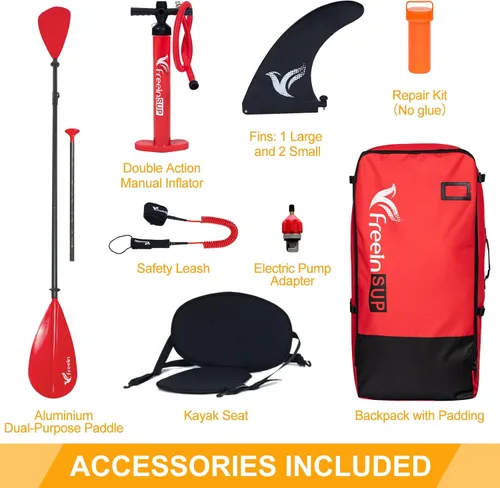Miniatura 2 de Freein SUP Inflatable Stand Up Paddle Board with Kayak Seat,Paddle Boards for Adults 10'/10'6”/11', Accessories sup Pump Adaptor,sup Kayak Paddle