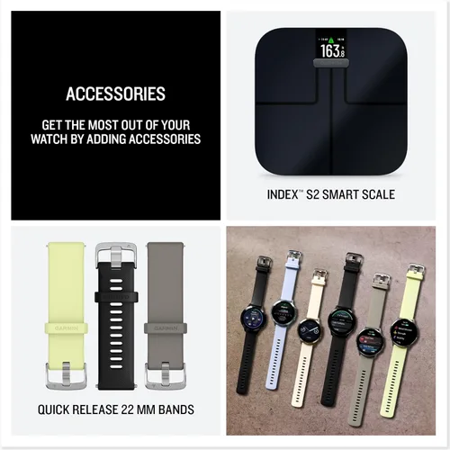 Miniatura 6 de Garmin Venu 4, 1.772 in, reloj inteligente GPS avanzado con rastreador de fitness, pantalla AMOLED de 1.4 pulgadas, linterna incorporada, 12 días