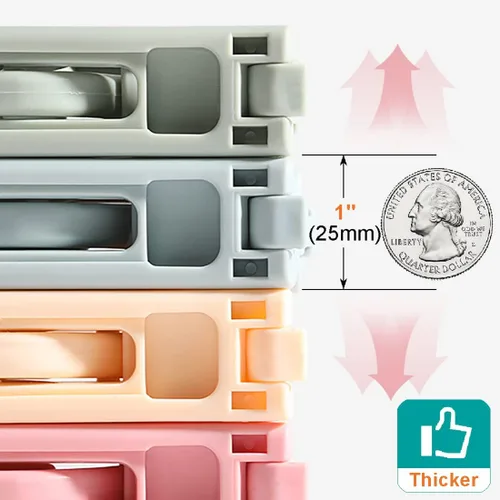 Miniatura 9 de CYANLUX Percha de plástico plegable antideslizante, 8 piezas, ligera, portátil, fácil almacenamiento