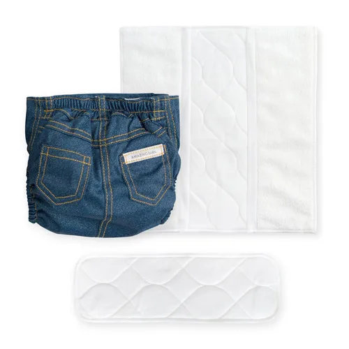 Miniatura 7 de Amazing Baby SmartNappy Cubre pañal de mezclilla NextGen Hybrid Azul pastel