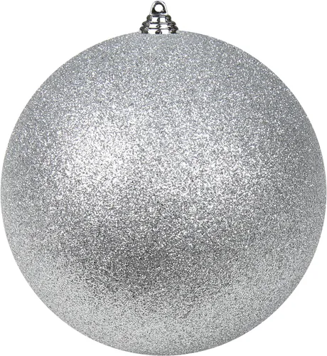 Miniatura 17 de Esferas de adorno de Navidad de 4.7 pulgadas, decoraciones de Navidad grandes, árbol de Navidad, inastillables, grandes, negras, con lazo