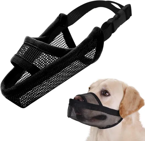 Miniatura 11 de Crazy Felix - Bozal de nailon para perros pequeños, medianos y grandes Dachshund Beagle Poodle Labrador; protector de boca para mascotas de malla
