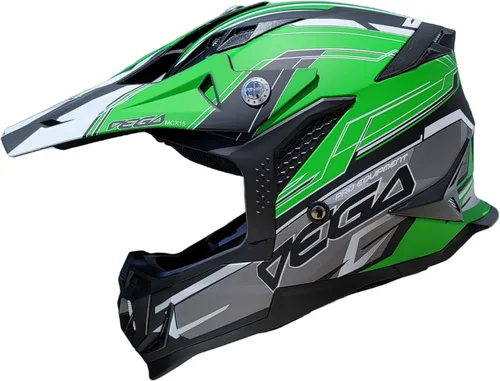 Miniatura 3 de Vega Helmets - Casco MCX ligero para motocicleta todoterreno completamente cargado