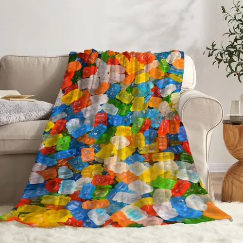 Miniatura 50 de Manta de Tiro de Tocino de Franela de Forro Polar Colcha de Aire Acondicionado Mejor Regalo Manta de Felpa Ligera y Acogedora para Sofá Silla
