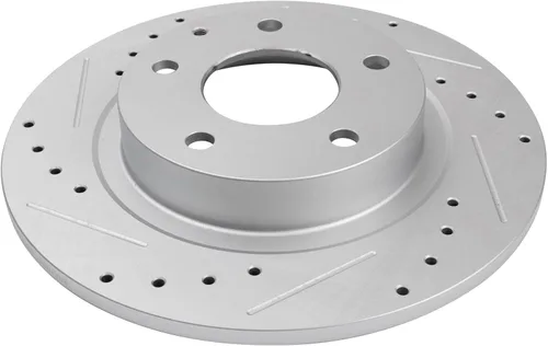 Miniatura 3 de TRQ Juego de rotores de freno de rendimiento trasero con revestimiento G premium compatible con Mazda 6 2014-2021