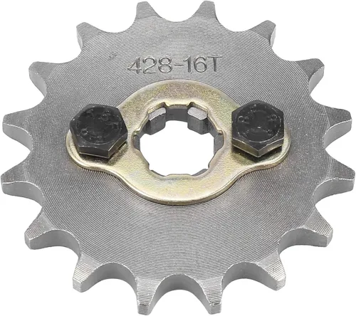 Miniatura 6 de F FIERCE CYCLE 428 Cadena 16T 0.669 in motocicleta piñón de motor delantero tono titanio para ATV UTV 110cc 125cc 140cc 150cc 160cc motor