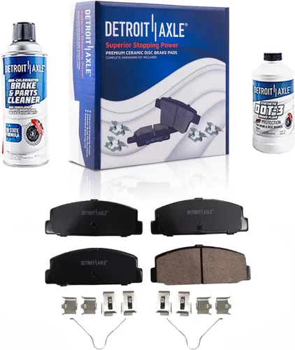 Miniatura 59 de Detroit Axle - Pastillas de Freno para Nissan Altima Sentra 350Z Juke INFINITI G35, Pastillas de Freno Cerámica Delanteras y Traseras Reemplazo