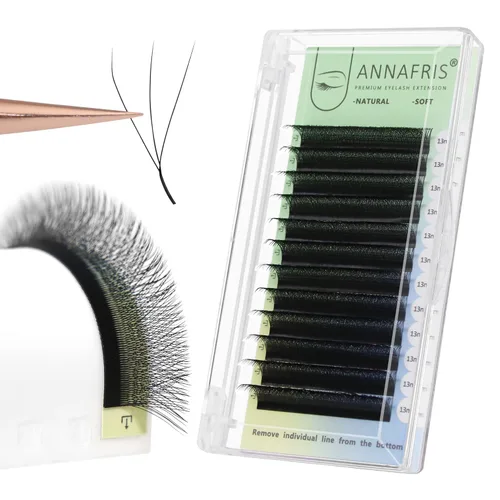 Miniatura 7 de Extensiones de pestañas postizas 3D con forma de W de trébol, 0.07 L, rizo de 0.315-0.591 in, volumen mixto, extensiones de pestañas autoaplicables