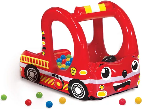 Banzai Rescue Fire Team Play Center - Piscina de pelotas con 20 bolas, juguete