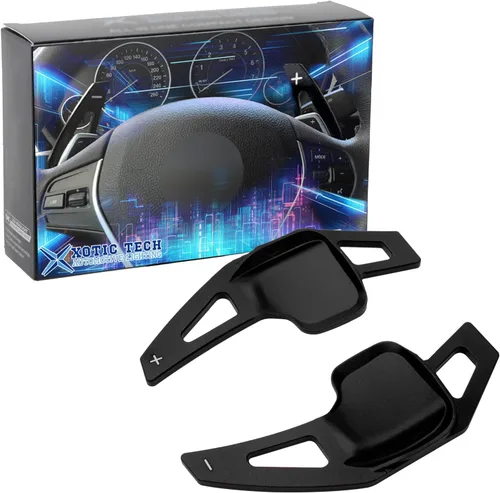 x xotic tech Extensiones Negras de Paletas de Cambio Cubierta de Moldura Interior Compatible con BMW Serie 2 3 4 X1 X2 X3 X4 X5 X6 F30 F31 F15 F16