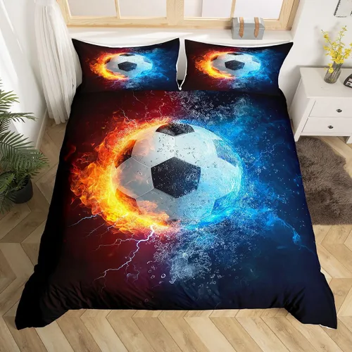 Miniatura 30 de Lindo juego de ropa de cama con dinosaurios, juego de funda de edredón con dibujos animados de cactus, funda de edredón decorativa, funda de edredón