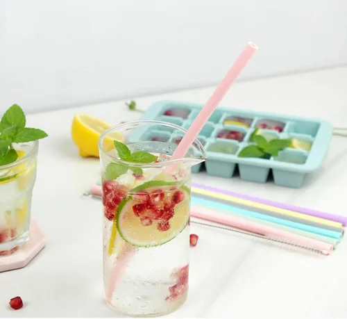 Miniatura 3 de RANIT Pajitas de silicona reutilizables, popotes largos y flexibles de silicona con cepillos de limpieza para vasos de 30 onzas RTIC/Yeti – 6 piezas
