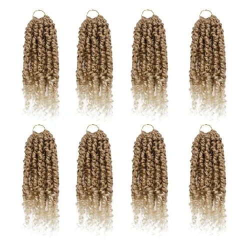 Miniatura 14 de Pelo de Passion Twist – 8 paquetes de 18 pulgadas Passion Twist Crochet para mujeres, cabello rizado pretrenzado Passion Twists extensiones de #2