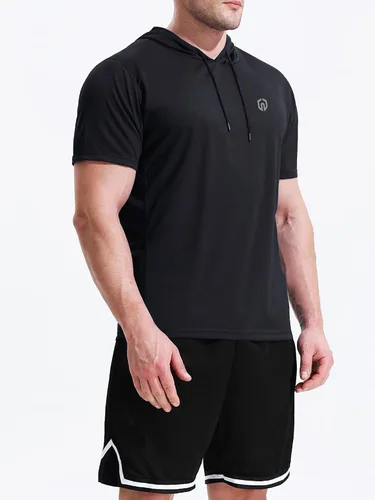 Miniatura 2 de Neleus - Camiseta sin mangas deportiva Dry Fit para correr con capucha