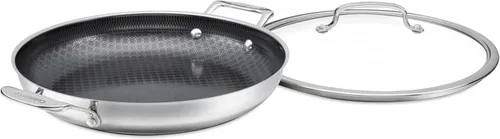Miniatura 14 de Cuisinart FusionPlus - Juego de utensilios de cocina antiadherentes de acero inoxidable, juego de cocción de sartenes de 5 piezas con tecnología
