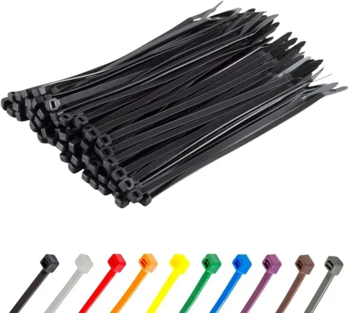 Miniatura 133 de GTSE - Paquete de 100 bridas con cremallera de 20.3 cm, color plateado/gris, 8.06 kg de resistencia, bridas de nailon grises resistentes a los rayos