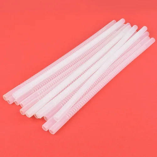 Miniatura 5 de Pajitas Flexibles - 11 Pulgadas de Largo Pajitas Flexibles - Pajita para Beber Flexible Reutilizable - Paquete de 14 Paquete de 14 transparentes