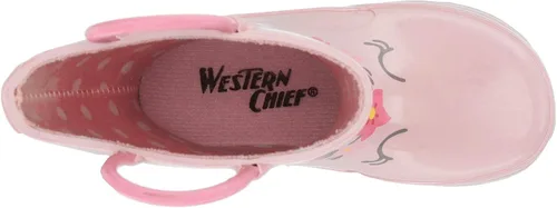 Miniatura 2 de Western Chief Girl's Waterproof Printed Rain Boot with Easy on Handles