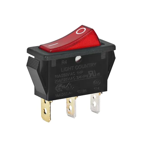 Miniatura 2 de Paquete de 2 interruptores basculantes 120927-24 de 120 voltios iluminados para chimeneas eléctricas FMI Desa