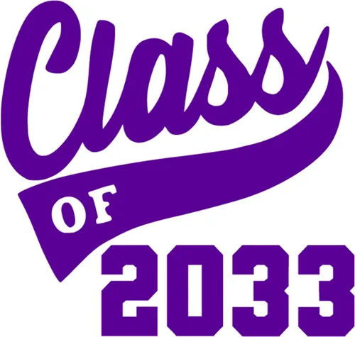 Miniatura 25 de Graduation Iron On Transfer, Class of 2033 Tshirt Decal, High School College Senior Shirt Sticker, HTV Graduate Patch, Pick Size Color, Iron-On Gold