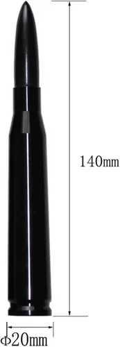 Miniatura 6 de 50 Cal Bullet Antena de repuesto Ford F150 F250 F350 Dodge Ram 1500 2500 Jeep Wrangler Toyota Tundra (negro)