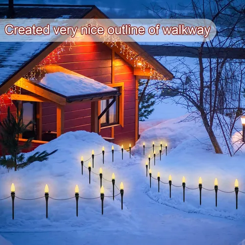 Miniatura 2 de Estacas de luz de Navidad de 7.5 pulgadas, 50 piezas de estacas para patio y césped, estacas universales para luces C7 C9, salida de iluminación