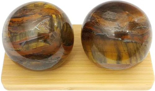 Miniatura 2 de Top Chi Tiger Iron Baoding Bolas para terapia de manos, ejercicio y alivio del estrés (mediano de 1.6 pulgadas)