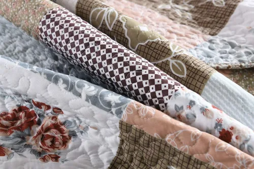 Miniatura 4 de Travan Juego de Edredón de 3 Piezas Tamaño King Colcha Acolchada Ligera Juego de Cubrecama Reversible con Estampado Floral Juego de Ropa de Cama