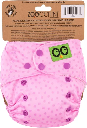 Miniatura 3 de ZOOCCHINI Pañal de bolsillo reutilizable para bebé/niño pequeño con 2 insertos (Allie The Alicorn)