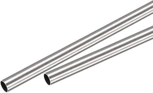 Miniatura 15 de uxcell Tubo redondo de acero inoxidable 304 0.512 in OD 0.020 in espesor de pared 9.843 in longitud 2 piezas