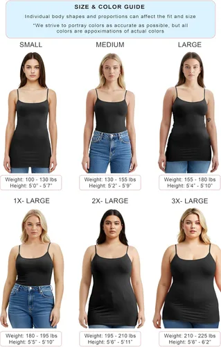 Miniatura 18 de Emmalise Camisola larga casual básica para mujer, con tirantes ajustables, top en capas