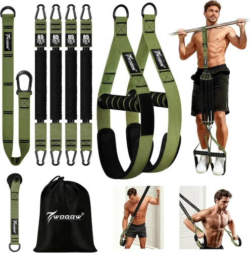 Miniatura 11 de Pull Up Assistance Bands, Heavy Duty Resistance Bands with Handles, Exercise Band with Door Anchor, Adjustable Workout Band Set for Pull Up Bar