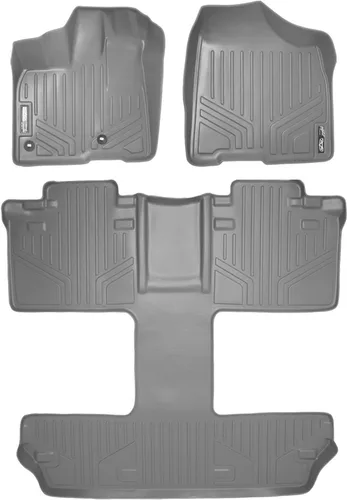 Miniatura 37 de SMARTLINER Alfombrilla de suelo para maletero de carga para todo tipo de clima, detrás de la segunda fila para Toyota Sienna 2011-2012