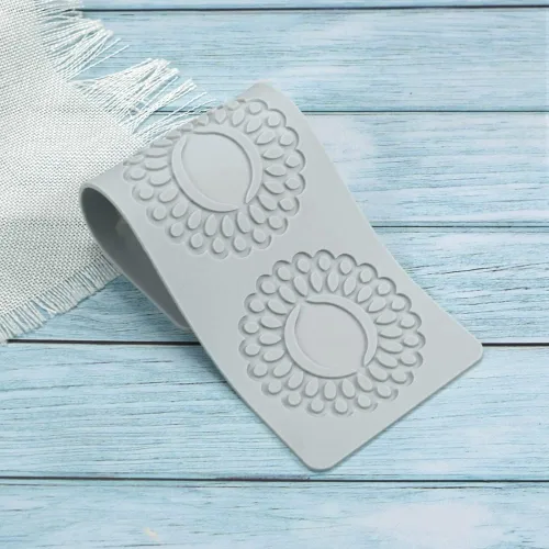 Miniatura 7 de Moldes de silicona 3D de hojas huecas para chocolate, molde de panal, abeja, caramelo, patrón de flores, molde para fondant, decoración de tartas