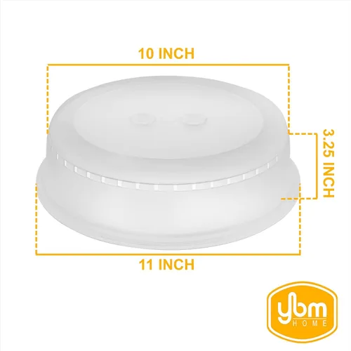 Miniatura 2 de YBM HOME La cubierta para salpicaduras de microondas mantiene tu microondas impecable durante el calentamiento de alimentos, cubierta de tapa