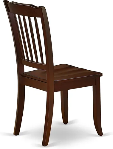 Miniatura 10 de East West Furniture MLDA3-MAH-C - Juego de mesa de comedor moderno de 3 piezas que contiene una mesa rectangular de madera con hoja de mariposa y 2