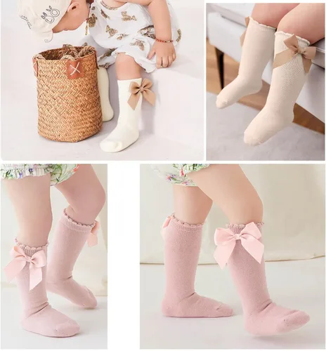 Miniatura 45 de DRESHOW BQUBO - Calcetines de punto para bebé, calcetines de algodón para niñas pequeñas