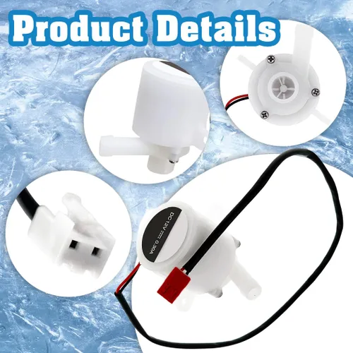 Miniatura 5 de HZB-12A/25BF ZLWB-12 Máquina de hielo Bomba de agua para máquina de hielo en bala pequeña para el hogar HZB-25BF/ HZB-13F/ HZB-20FA