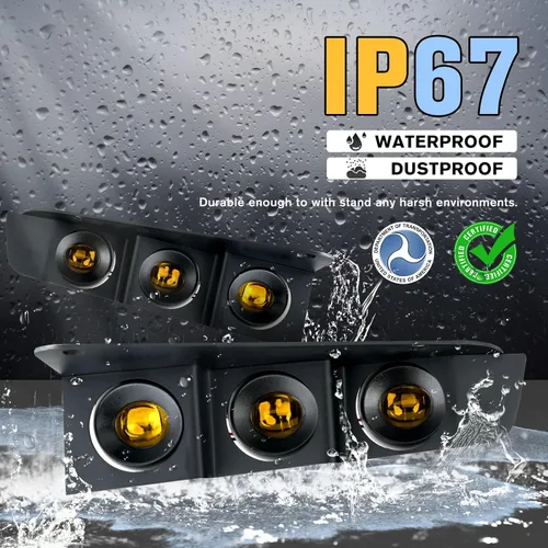 Miniatura 4 de Luz antiniebla LED para parachoques delantero con montajes, accesorios de lámparas antiniebla de parachoques modular, fuente de luz ámbar ultra